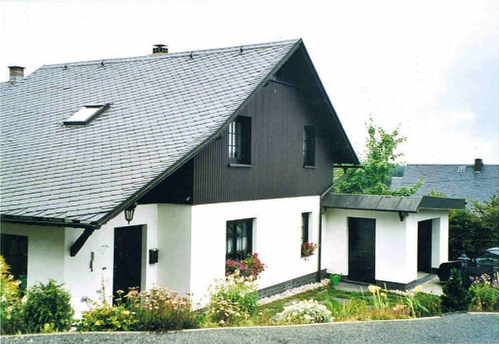 Das Ferienhaus Herold mit Blumen